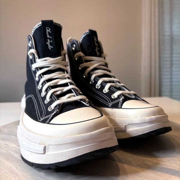 Converse Run Star Motion CX Platform High Top Black Egret Men's Size 10.5 - Picture 5 of 11